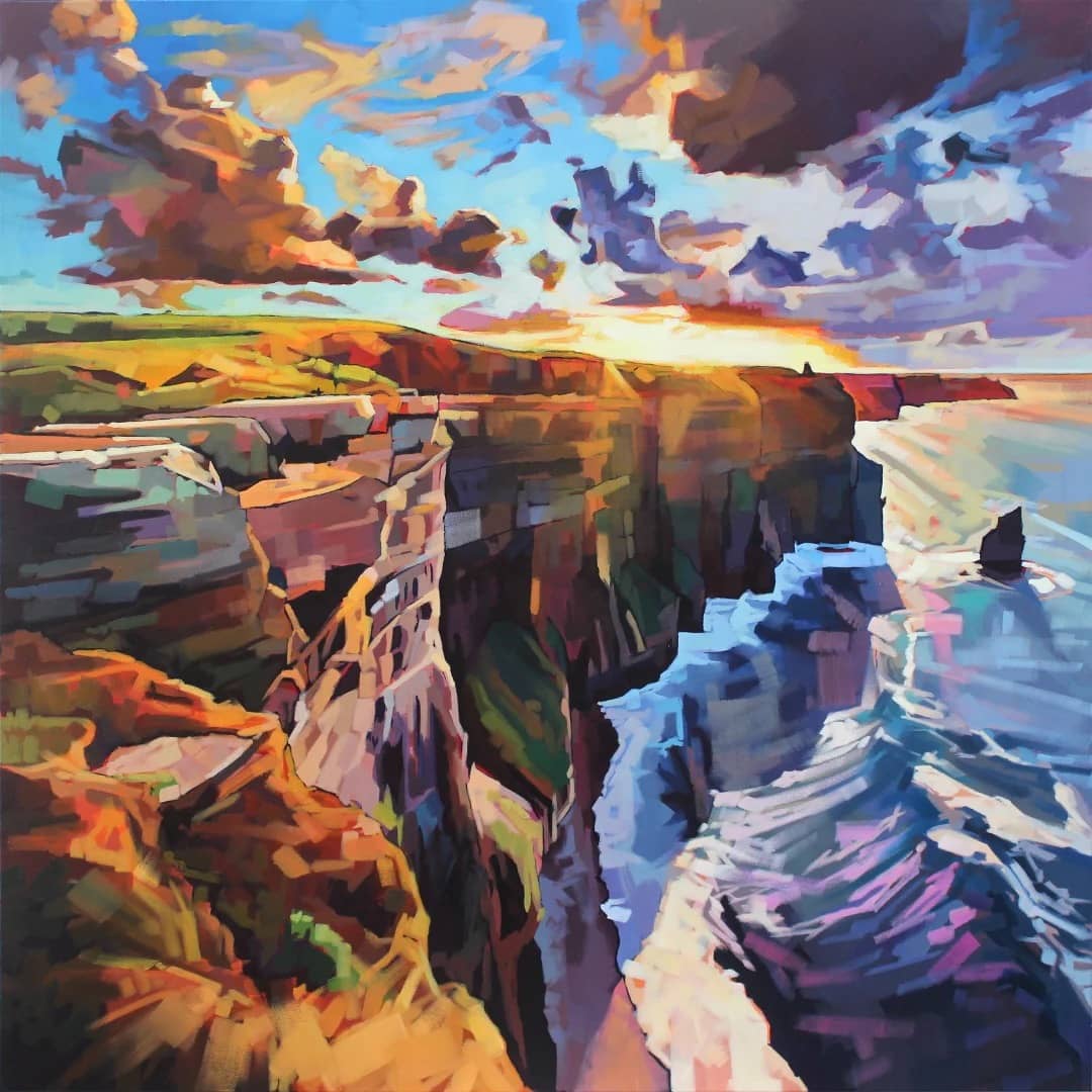 'Cliffs of Moher - print' - by Kevin Lowery at The Russell Gallery